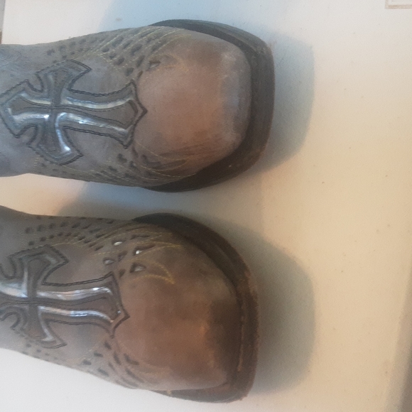 Gypsy Girl By Conkus Ornate Christian Winged Cross Western Boots Sz 7 - Picture 11 of 14